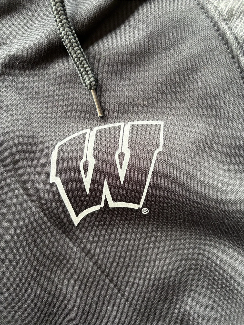 Colosseum Black and Heather Gray Men's Hoodie